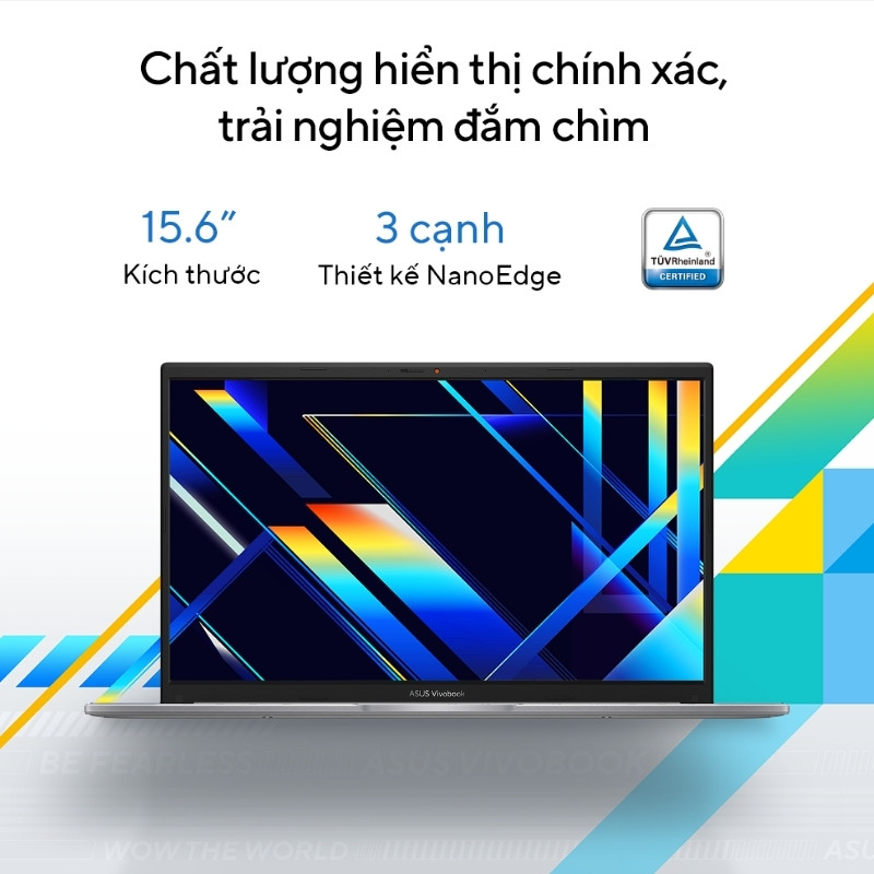 Laptop Asus Vivobook 15 X1504VA-BQ2076W với chất lượng hiển thị chính xác