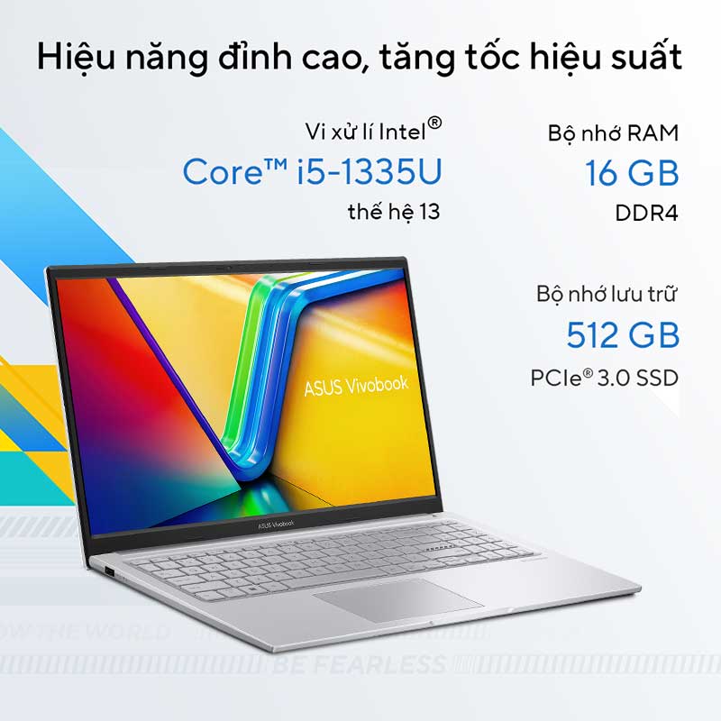 Laptop Asus Vivobook 15 X1504VA-BQ2076W với khả năng đa nhiệm tốt