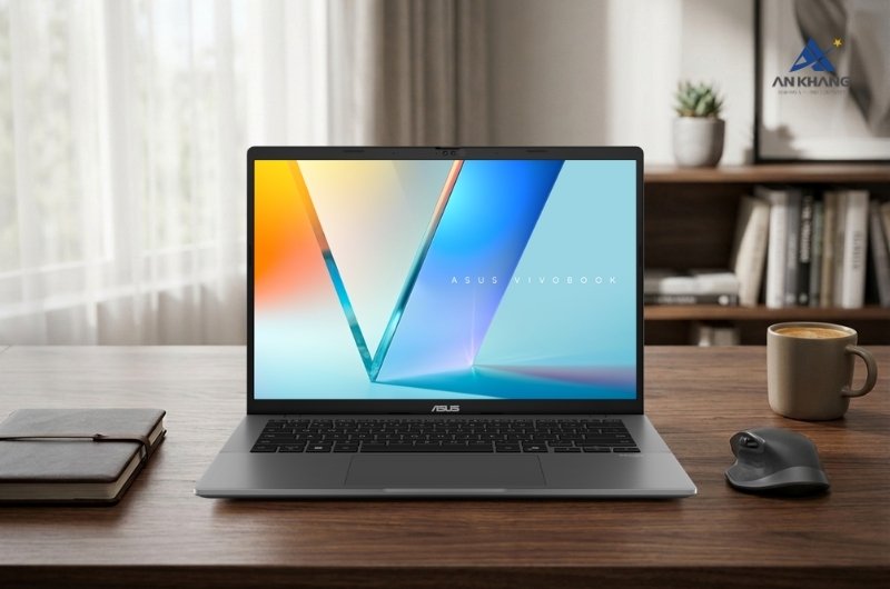Laptop ASUS Vivobook S14 S3407CA-SF913W là chiếc laptop AI mỏng nhẹ cho học tập, làm việc văn phòng