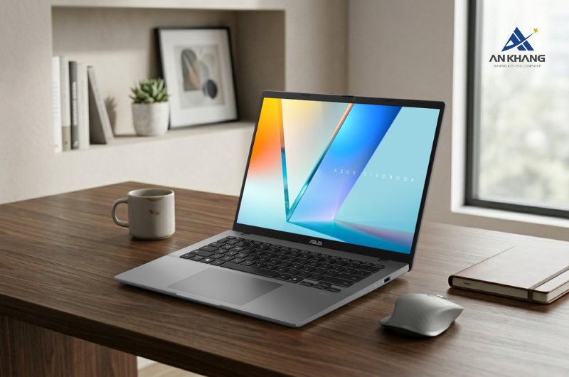 Laptop ASUS Vivobook S14 S3407CA-SF913W trang bị CPU Intel Core Ultra 5 225H tích hợp AI thông minh