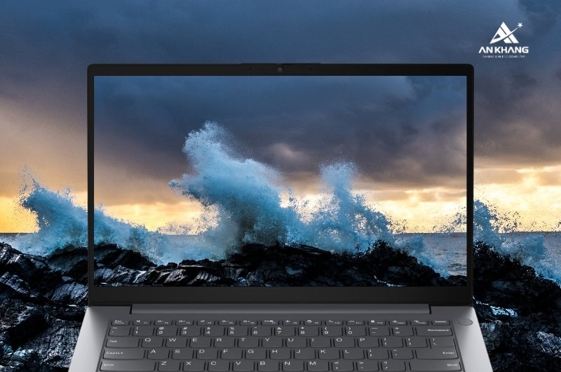 Laptop Lenovo V14 G5 IRL 83HD005JVN mang đến chất lượng hiển thị sắc nét với góc nhìn rộng