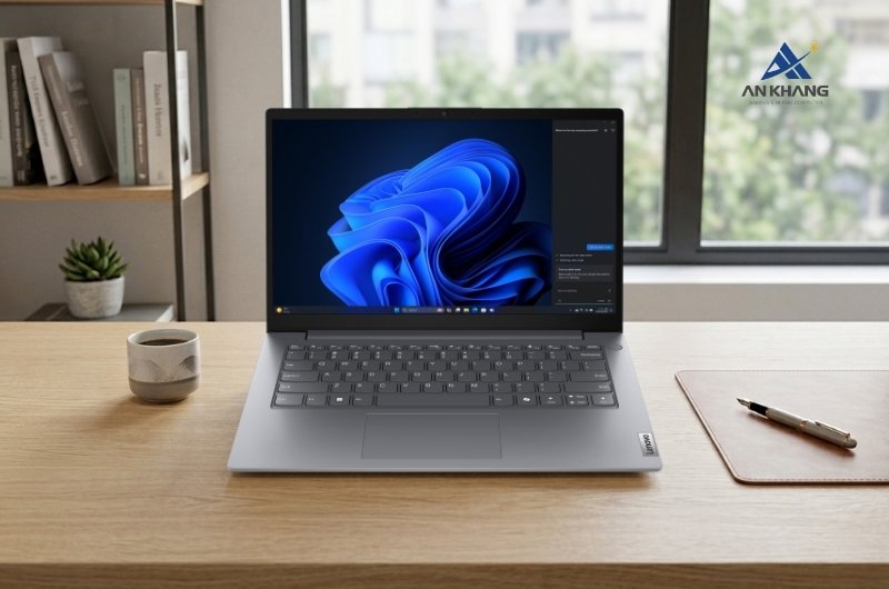 Laptop Lenovo V14 G5 IRL 83HD005JVN là chiếc laptop văn phòng cho hiệu năng mạnh mẽ trong thiết kế mỏng nhẹ