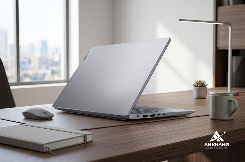 Laptop Lenovo V14 G5 IRL 83HD005JVN nổi bật với thiết kế mỏng nhẹ chỉ 1.37 kg