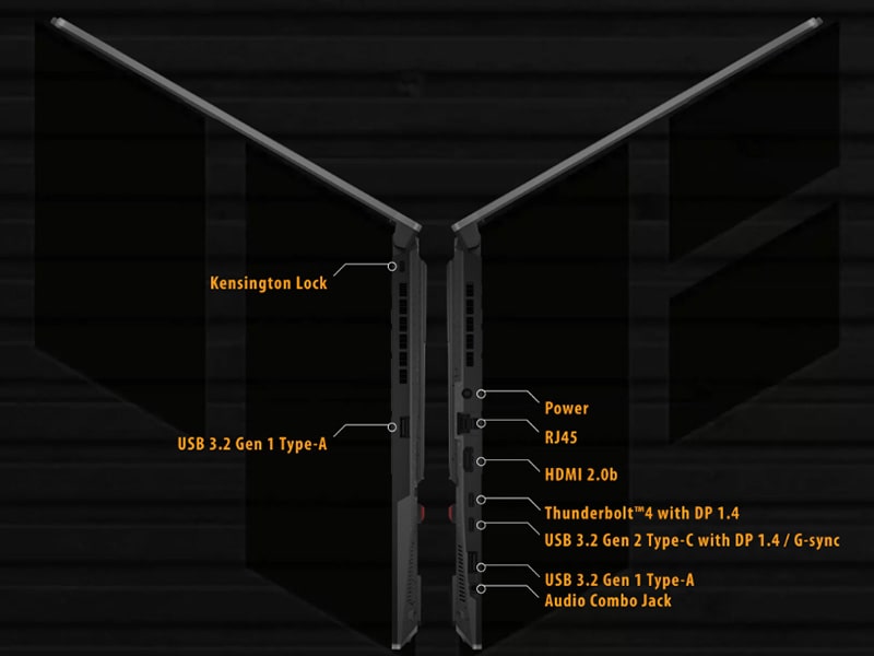 ASUS TUF Gaming F15 FX507ZC4-HN095W - Kết nối