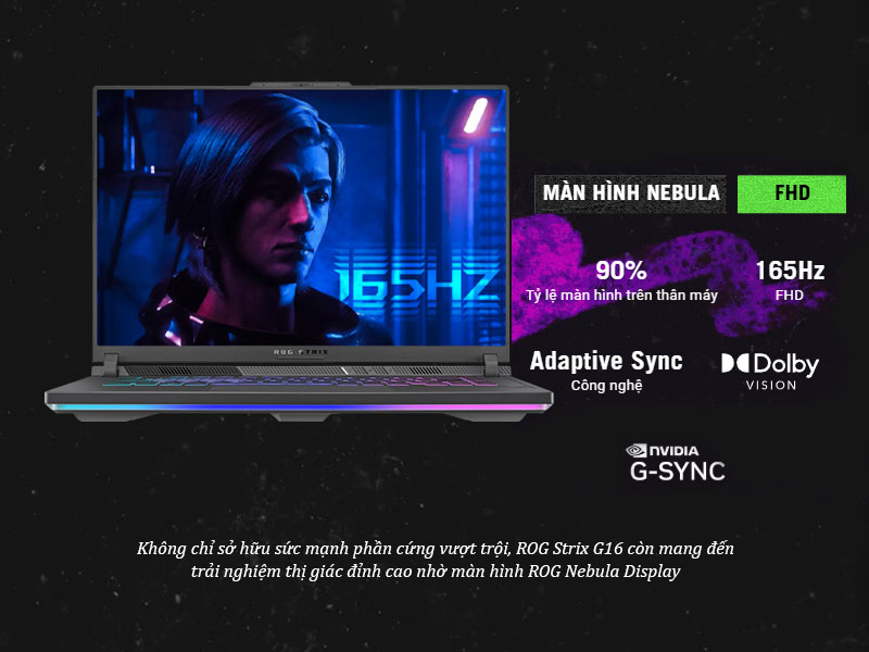 Màn hình ROG Nebula Display – Sống động, sắc nét, mượt mà trong từng khung hình