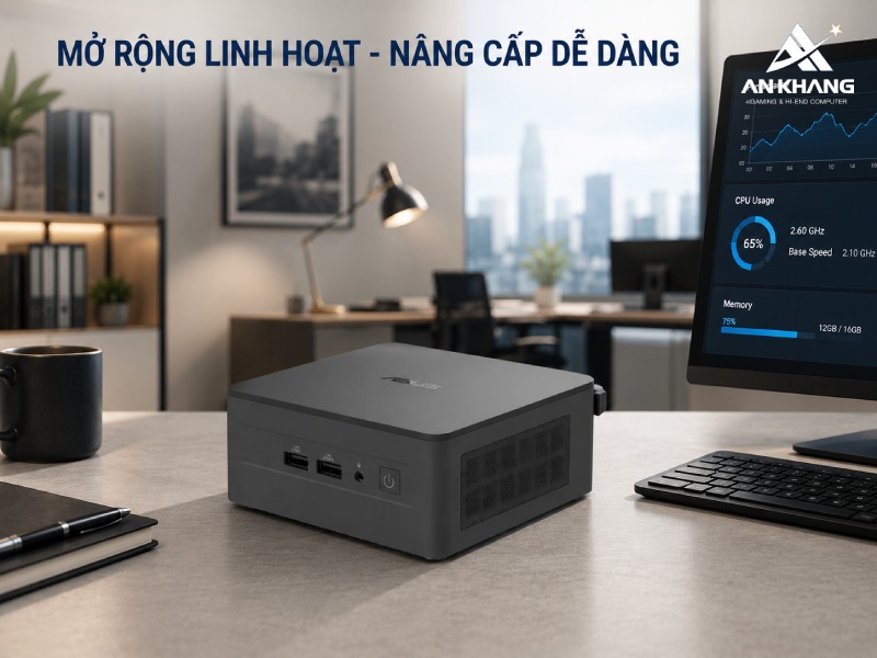 Khả năng mở rộng linh hoạt của Asus NUC 13 Pro Tall RNUC13ANHH500000I