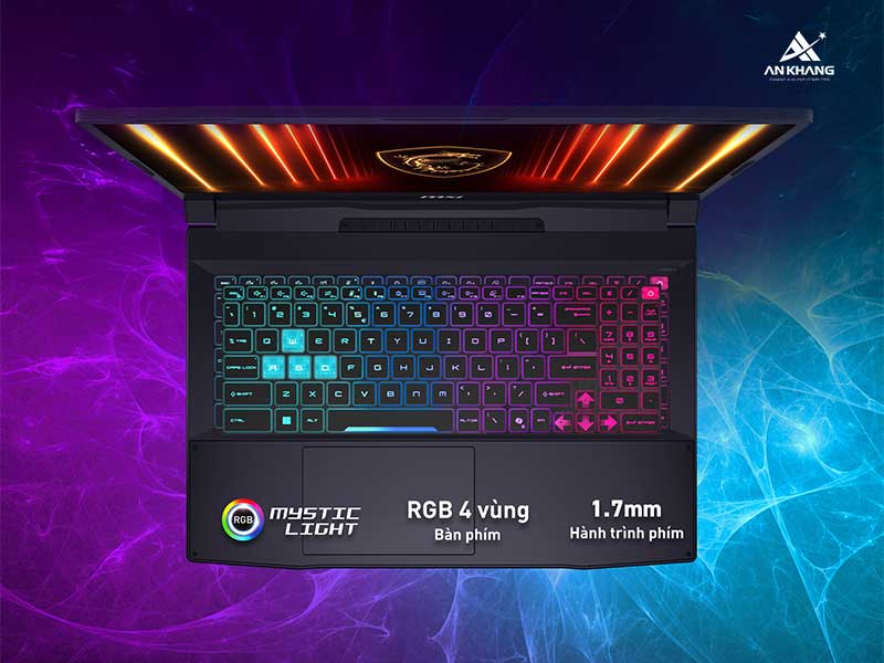 Laptop MSI Katana 15 HX B14WFK 025VN với thiết kế phong cách chuẩn gaming