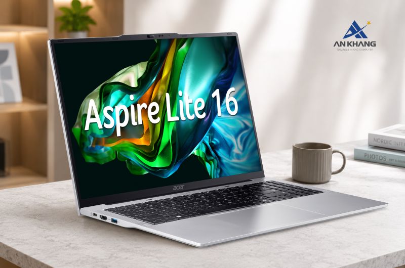 Acer Aspire Lite 16 Gen 2 AL16-52P-76DU NX.J2SSV.005 với thời lượng pin ấn tượng