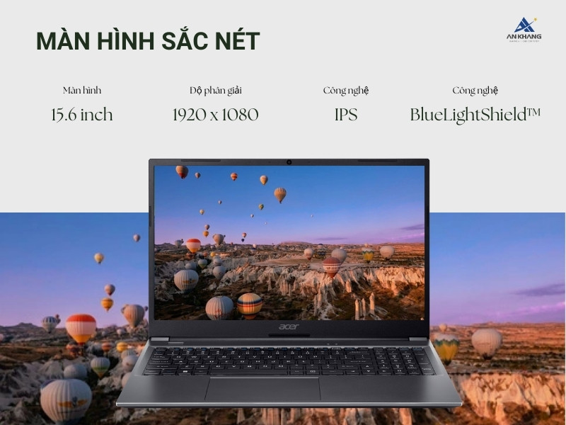 Laptop Acer Aspire 5 cho trải nghiệm hình ảnh sắc nét, chân thực