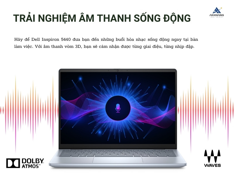 Máy tính xách tay Dell Inspiron 5440 71034770 mang đến âm thanh sống động