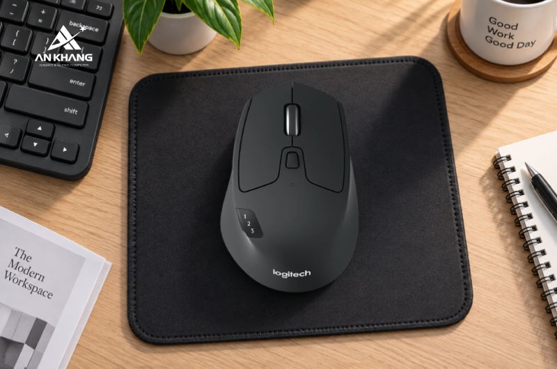 Chuột không dây Logitech M720 Triathlon màu đen (910-004792) với 2 chế độ cuộn linh hoạt