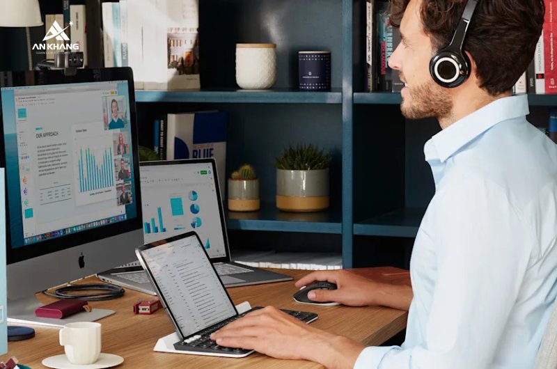 Chuột không dây Logitech M720 Triathlon màu đen (910-004792) kết nối đa thiết bị
