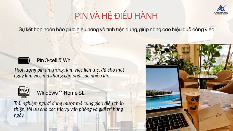 Laptop HP Probook 450 G9 6M0Y5PA - Pin và Hệ điều hành