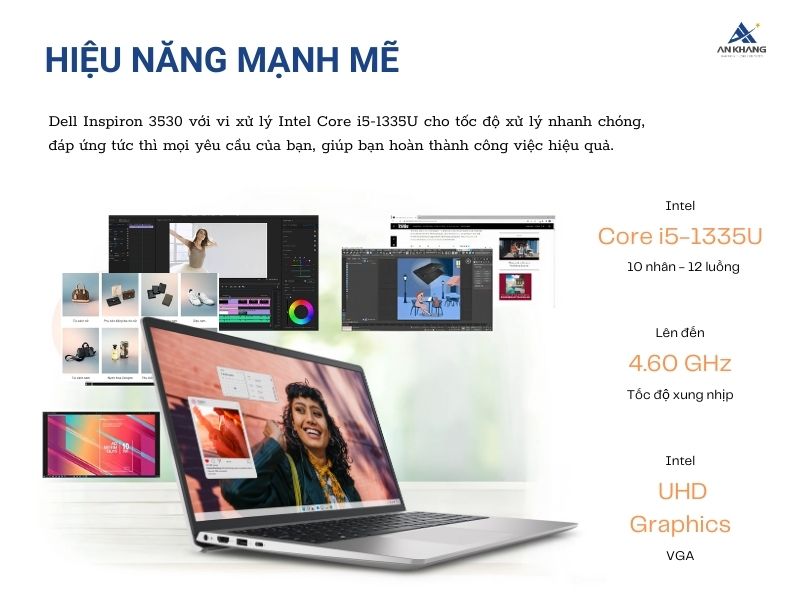 Máy tính xách tay Dell Inspiron 3530 N3530-i5U085W11SLU với hiệu năng ổn định