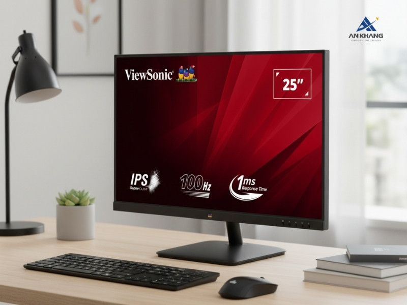 Màn hình ViewSonic VA2532-H thiết kế tinh gọn, phù hợp nhiều không gian