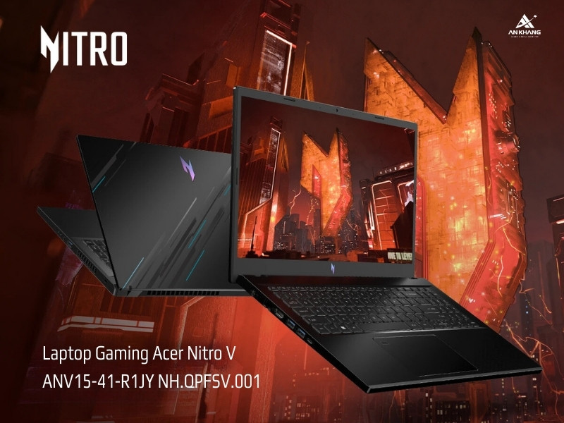 Laptop Gaming Acer Nitro V ANV15-41-R1JY NH.QPFSV.001 - Laptop gaming tầm trung giá tốt