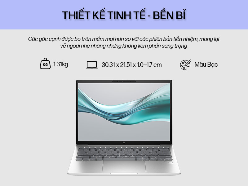 Laptop HP Elitebook 630 G11 Mang thiết kế tinh tế và bền bỉ