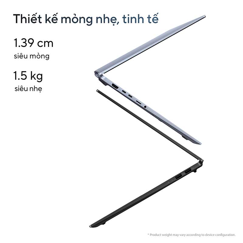 Laptop ASUS Vivobook S 16 OLED S5606CA-RI115WS với thiết kế siêu mỏng nhẹ