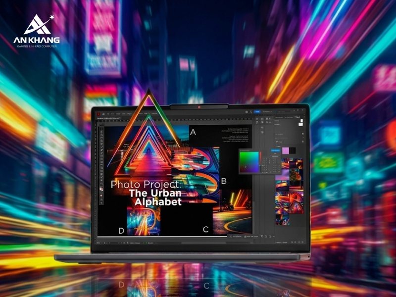 Laptop Lenovo IdeaPad Slim 3 16IPH11 83US0040VN được trang bị màn hình 16 inch WUXGA rộng rãi