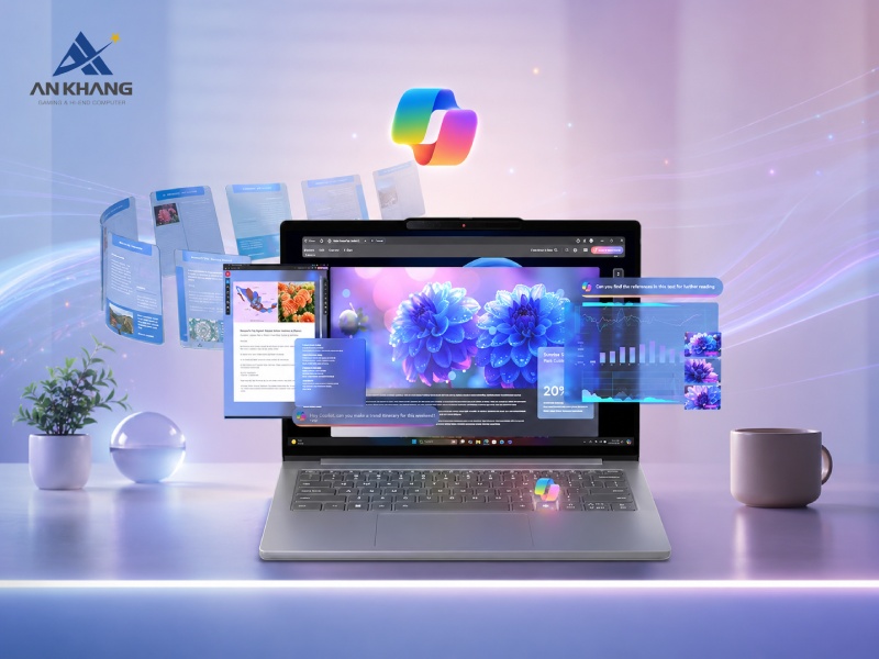 Lenovo IdeaPad Slim 5 14IPH11 83S5000DVN là chiếc laptop AI thông minh giúp hỗ trợ nâng cao năng suất làm việc