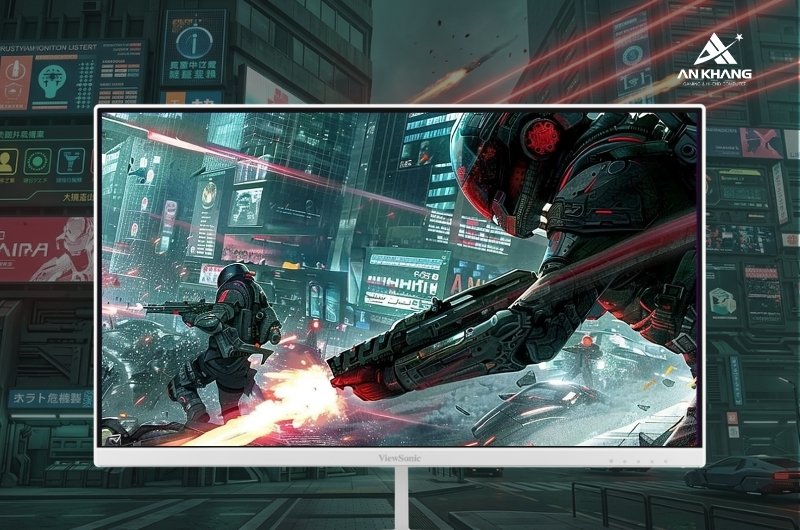 Màn hình gaming ViewSonic VX24G30-W với độ phủ màu rộng, tái hiện hình ảnh sống động