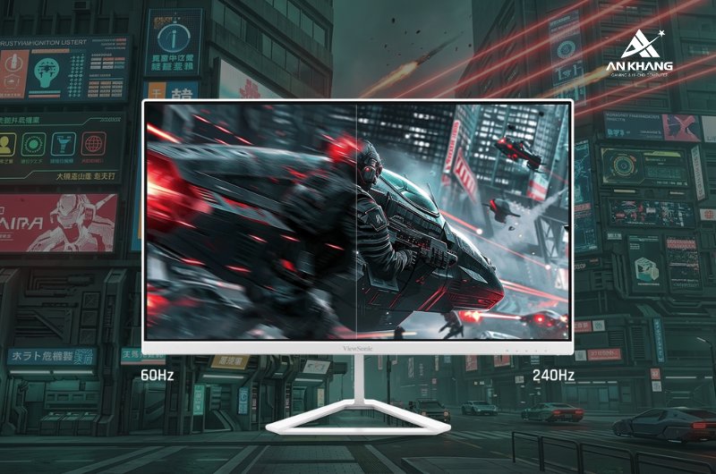 Màn hình gaming ViewSonic VX24G30-W trang bị tần số quét 240Hz và thời gian phản hồi 0.8ms MPRT