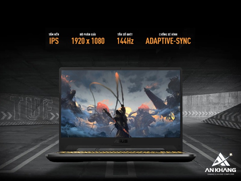 Màn hình cực mượt, cực nhanh của ASUS TUF Gaming A15 FA506NCG-HN329W