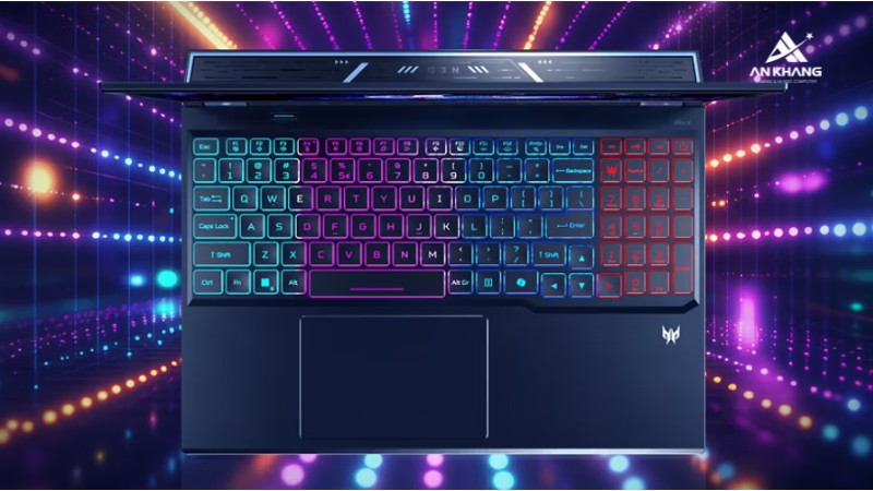 Laptop Acer Gaming Predator Helios Neo 16 AI PHN16-73-757W NH.QVQSV.001 với bàn phím RGB 4 vùng rực rỡ