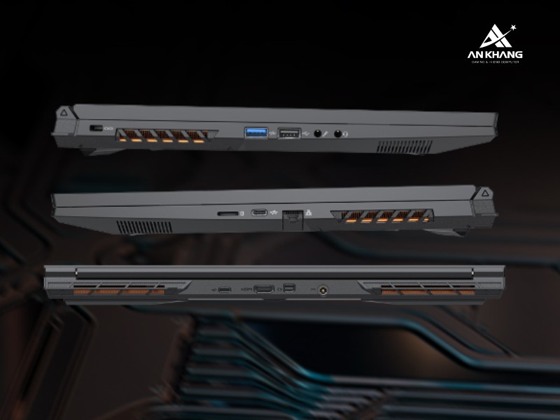 Laptop Gigabyte G6 KF-H3VN854KH trang bị đầy đủ cổng kết nối