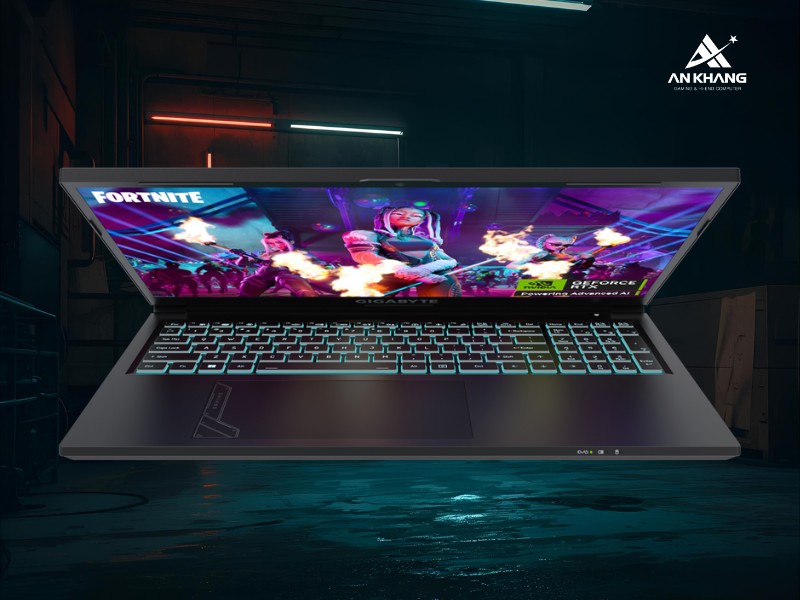 Laptop Gigabyte G6 KF-H3VN854KH với thiết kế gaming tối giản