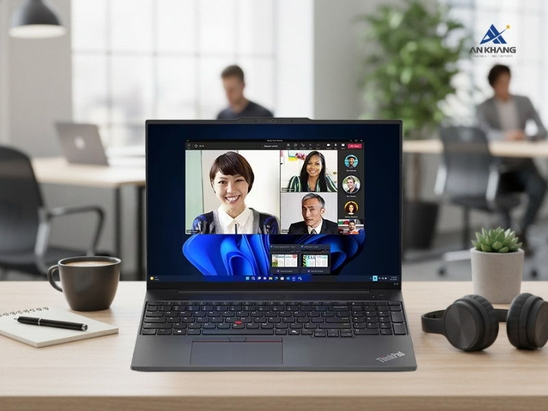 Laptop Lenovo ThinkPad E16 Gen 2 21MA004KVA cho trải nghiệm giao tiếp ấn tượng