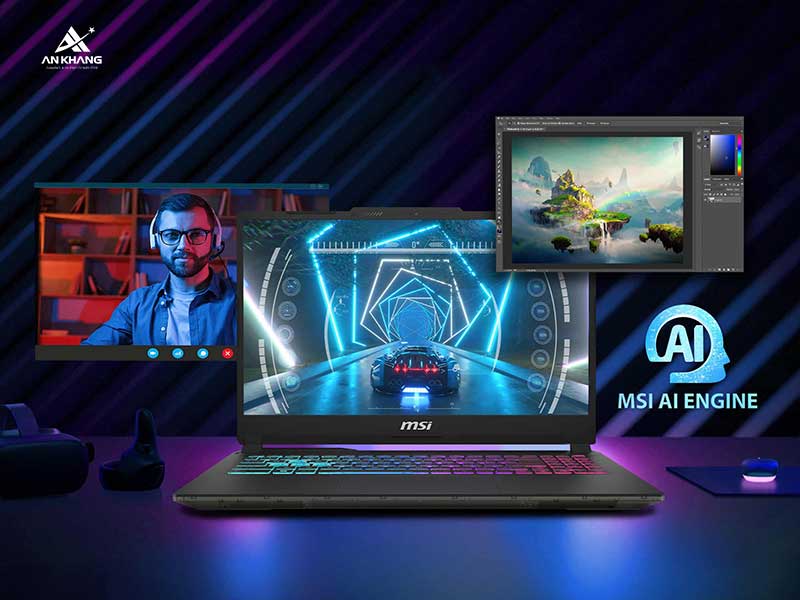 Laptop gaming MSI Cyborg 15 AI A1VEK-245VN cho trải nghiệm thông minh hơn