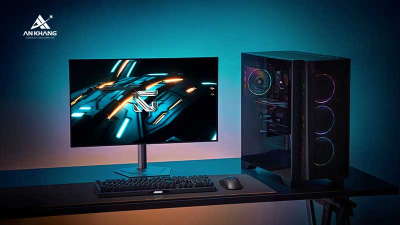 Màn hình Gaming Gigabyte MO27Q28G trang bị tính năng KVM tối ưu đa nhiệm