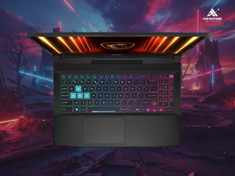 Laptop MSI Katana 15 HX B14WFK-294VN với bàn phím RGB rực rỡ