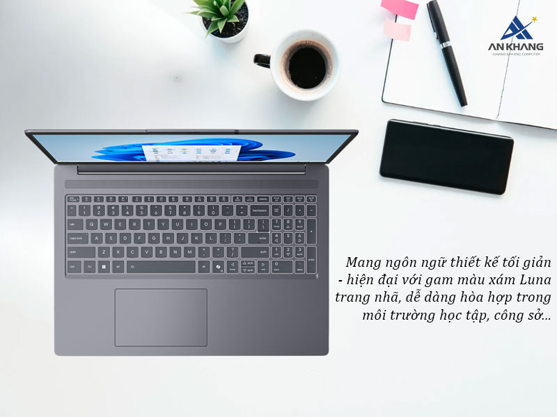Thiết kế hiện đại, trang nhã của laptop Lenovo IdeaPad Slim 3 16IRH10
