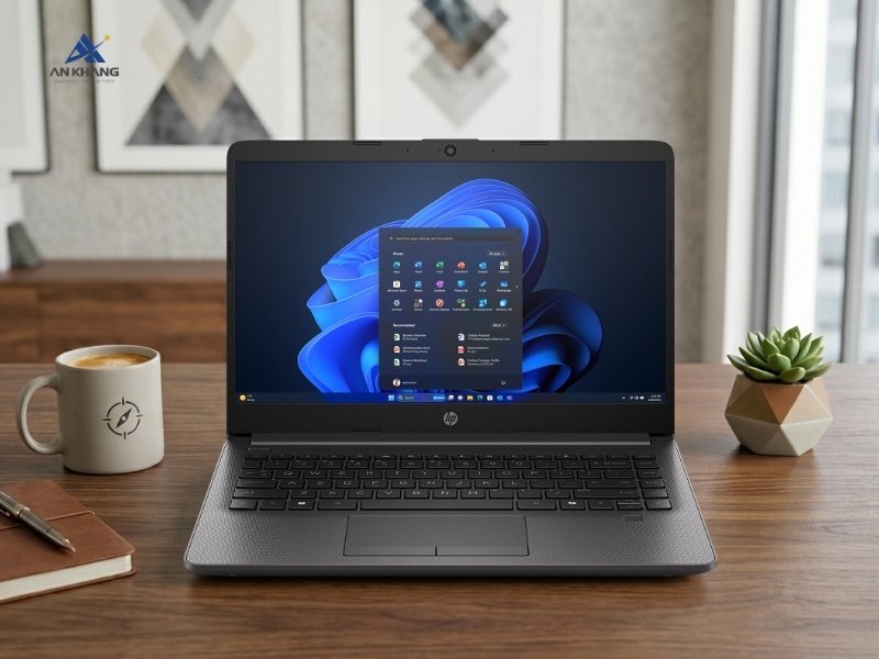 Laptop HP 240R G9 C40M2AT mỏng nhẹ, vận hành ổn định cho học tập và làm việc