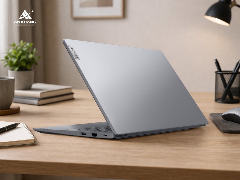 Laptop Lenovo V15 G5 IRL 83HF00BRVA sở hữu thiết kế thanh lịch, bền bỉ chuẩn quân đội