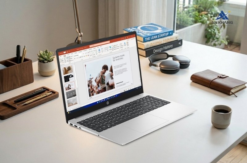Laptop HP 250 G10 B1RY6PT sở hữu thiết kế mỏng nhẹ chỉ 1.52 kg