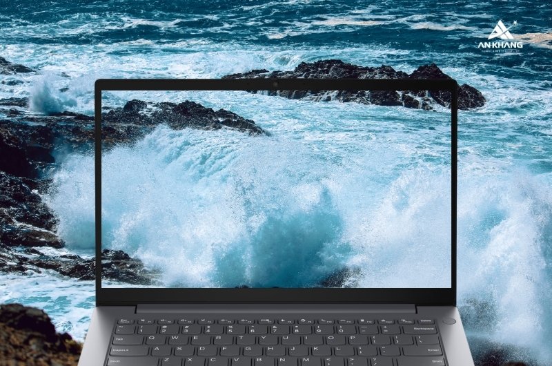 Laptop Lenovo V14 G5 IRL 83HD003DVA mang đến chất lượng hiển thị rõ nét, màu sắc chân thực