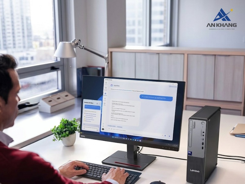 Máy tính để bàn Lenovo ThinkCentre Neo 50s Gen 6 13DM0049VA là chiếc AI PC với Intel Core Ultra 3 205 thế hệ mới