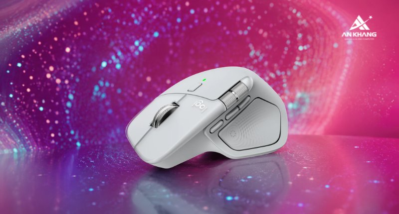Chuột Logitech MX Master 4 FOR MAC Wireless Bluetooth Bạc White Silver 910-007578 hiệu suất cao cho người dùng Mac