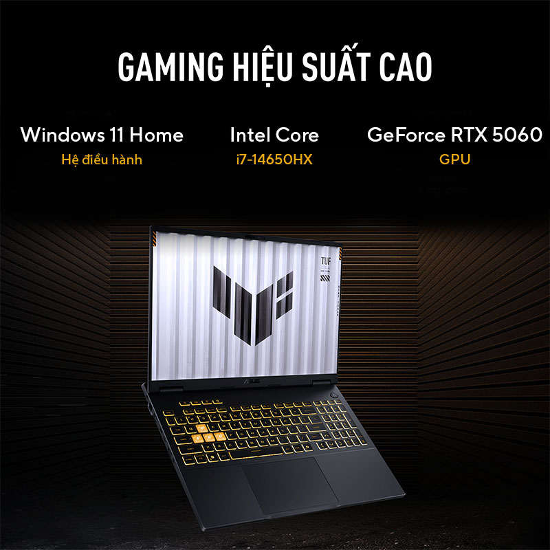 Sức mạnh bứt phá trên ASUS TUF Gaming F16 2025