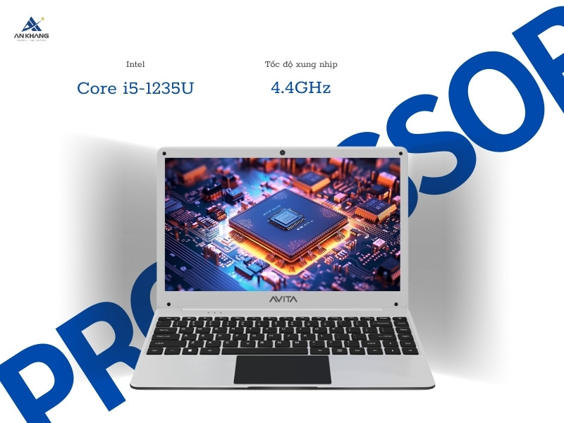 Laptop Avita PURA A+ AF14A3 Badge Silver có hiệu năng ổn định với Intel Core i5-1235U