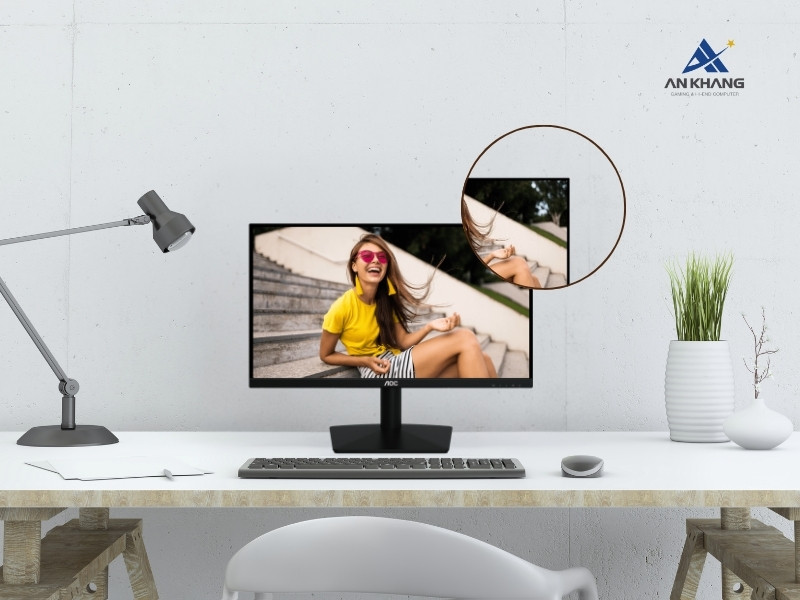 Màn hình AOC 24B15H3/71 sở hữu thiết kế viền mỏng 3 cạnh tối ưu không gian hiển thị