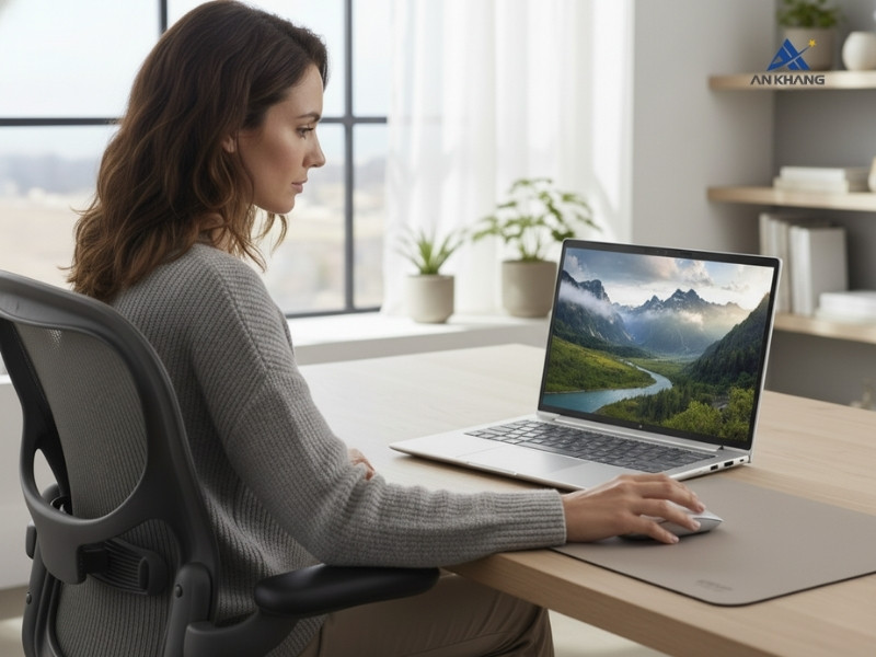 Laptop HP EliteBook 6 G1i 14 BQ9N4PT thiết kế mỏng nhẹ, vỏ nhôm bền bỉ