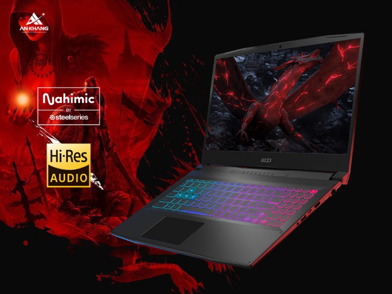 Laptop Gaming MSI Katana 15 B13VGK 2065VN với âm thanh vòm 3D chất lượng cao