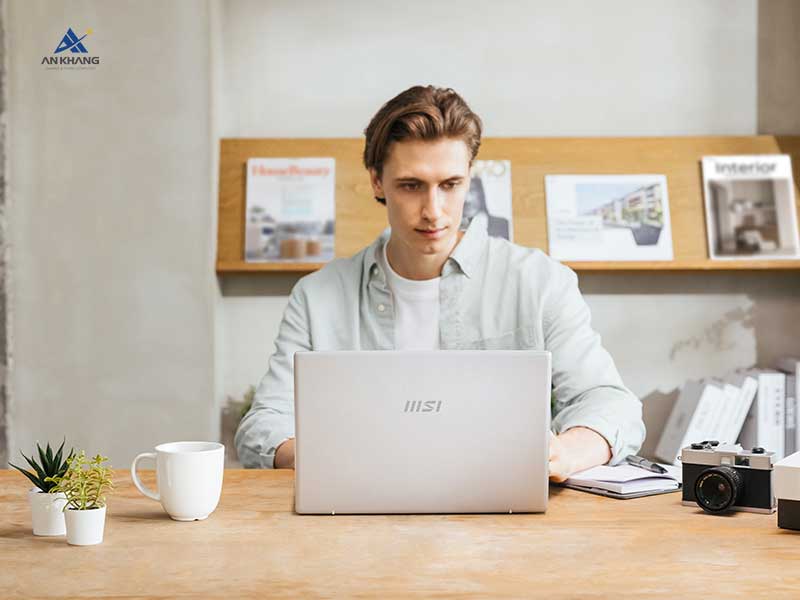 Laptop MSI Modern 14 F13MG-466VN (bản 16GB RAM) với thời lượng pin bền bỉ
