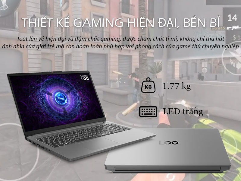 Laptop Lenovo LOQ 15IAX9E - Thiết kế Gaming hiện đại, bền bỉ