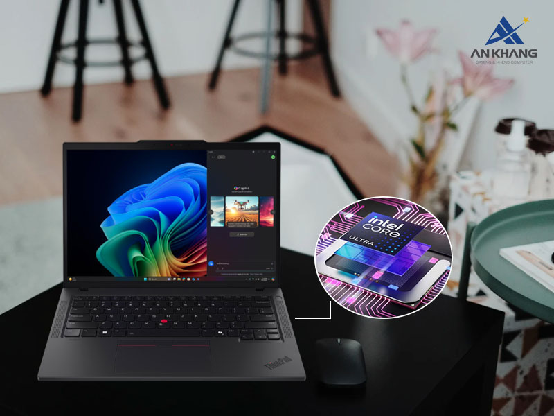 Laptop Lenovo ThinkPad T14 Gen 6 21QG004FVA mang đến hiệu năng mạnh mẽ, tối ưu cho các tác vụ AI