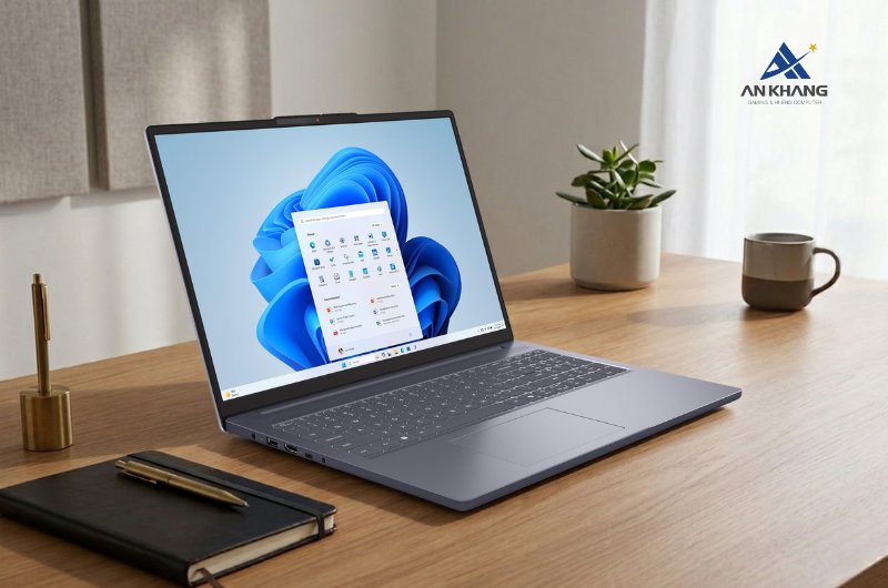 Laptop Lenovo IdeaPad Slim 3 16ARP10 83K80016VN sở hữu thiết kế mỏng nhẹ, dễ dàng mang theo bên mình